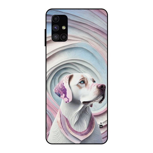 Eye Dog illustration Metal Back Case for Galaxy M51