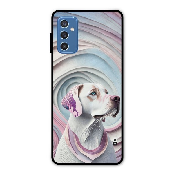 Eye Dog illustration Metal Back Case for Galaxy M52 5G