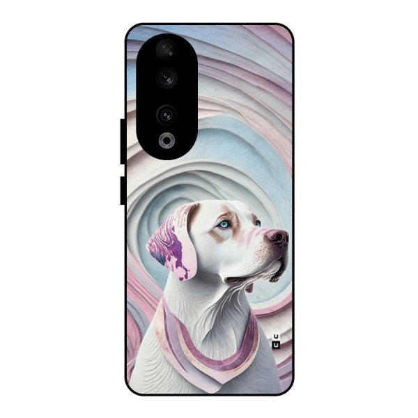 Eye Dog illustration Metal Back Case for Honor 90