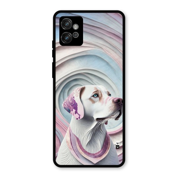 Eye Dog illustration Metal Back Case for Moto G32