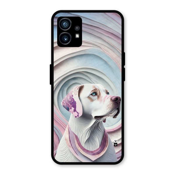 Eye Dog illustration Metal Back Case for Nothing Phone 1