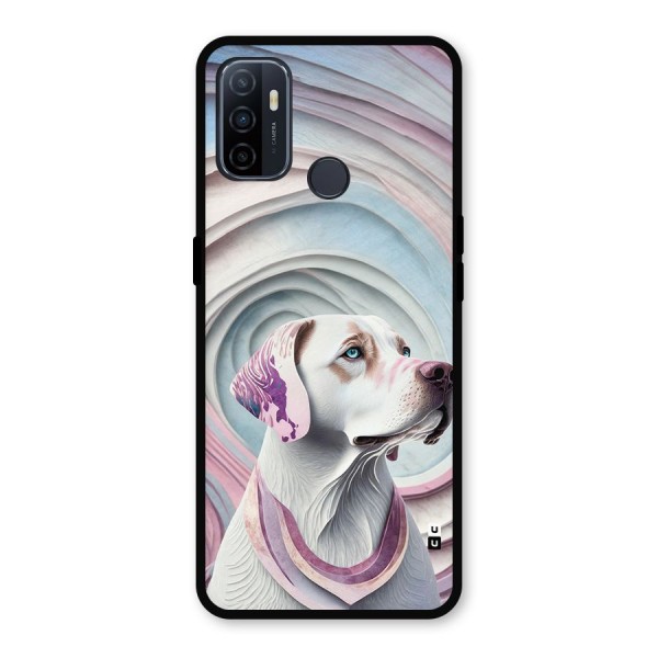 Eye Dog illustration Metal Back Case for Oppo A53