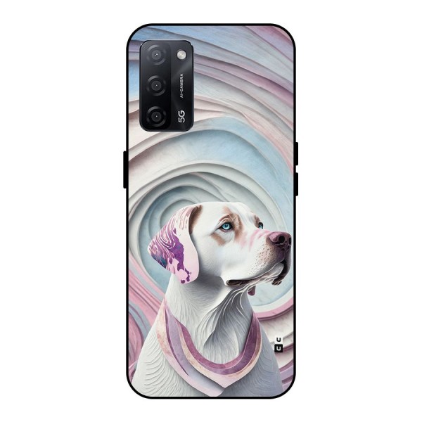 Eye Dog illustration Metal Back Case for Oppo A53s 5G