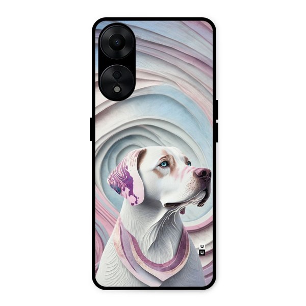 Eye Dog illustration Metal Back Case for Oppo A78 5G