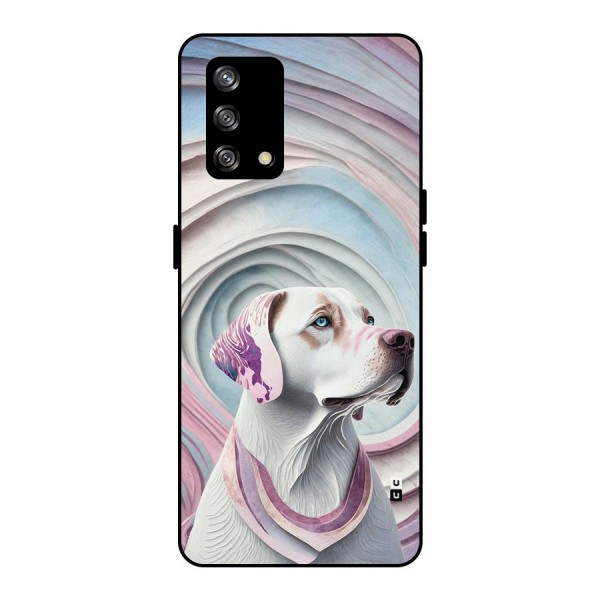 Eye Dog illustration Metal Back Case for Oppo F19