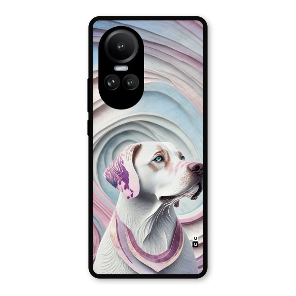 Eye Dog illustration Metal Back Case for Oppo Reno10 Pro