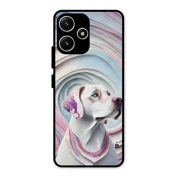 Eye Dog illustration Metal Back Case for Poco M6 Pro