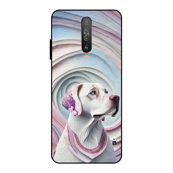 Eye Dog illustration Metal Back Case for Poco X2