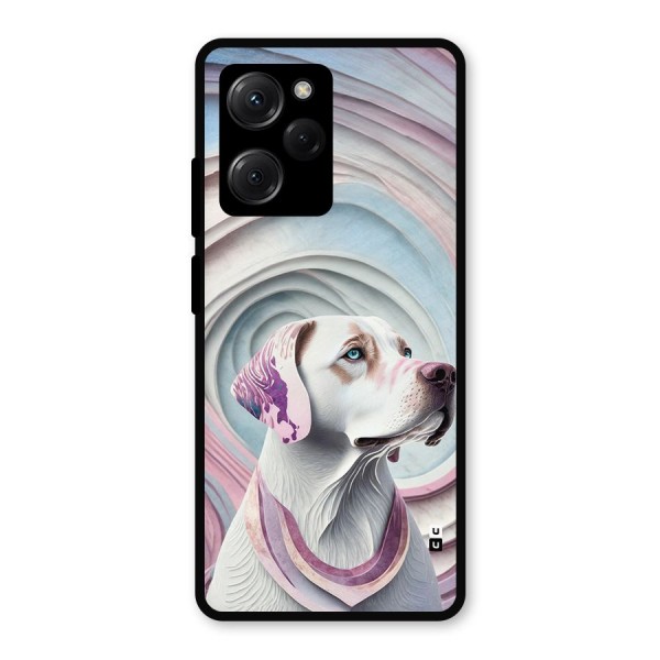 Eye Dog illustration Metal Back Case for Poco X5 Pro