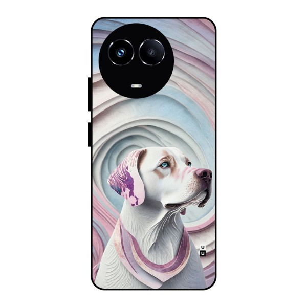 Eye Dog illustration Metal Back Case for Realme 11 5G