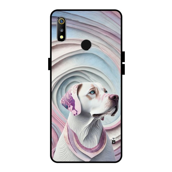 Eye Dog illustration Metal Back Case for Realme 3