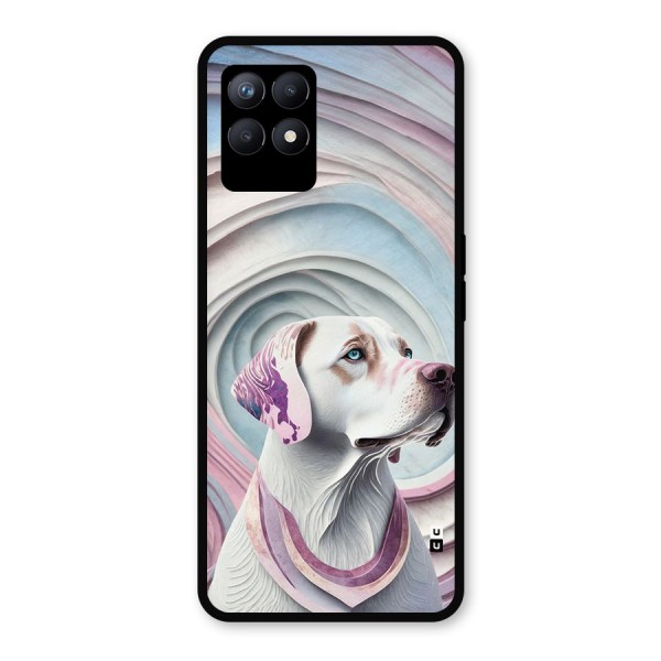 Eye Dog illustration Metal Back Case for Realme 8i