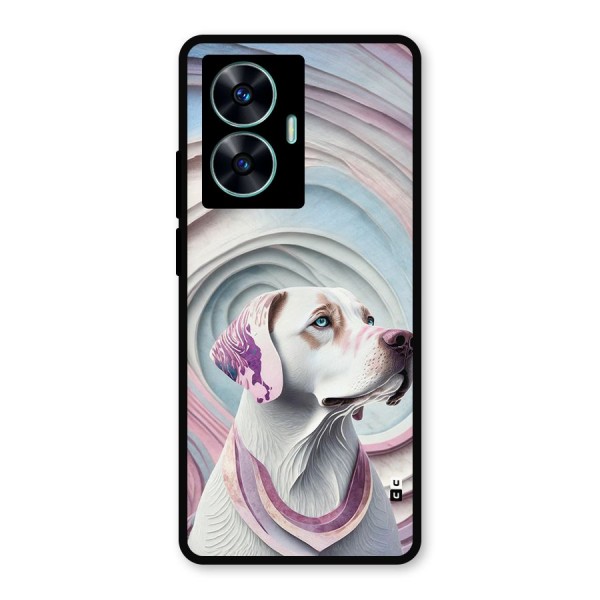 Eye Dog illustration Metal Back Case for Realme C55