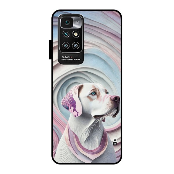 Eye Dog illustration Metal Back Case for Redmi 10 Prime