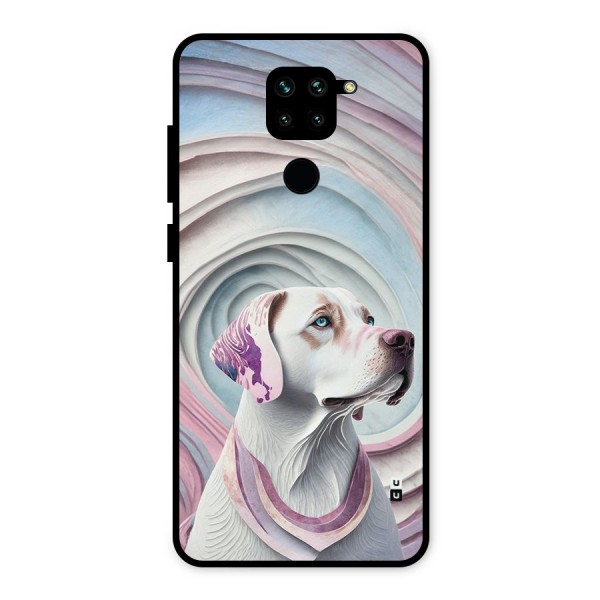 Eye Dog illustration Metal Back Case for Redmi Note 9