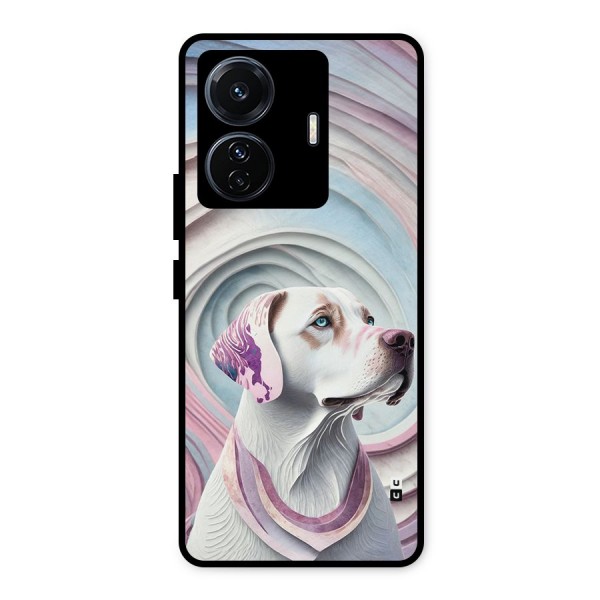 Eye Dog illustration Metal Back Case for Vivo T1 Pro