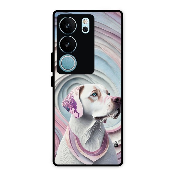 Eye Dog illustration Metal Back Case for Vivo V29 Pro