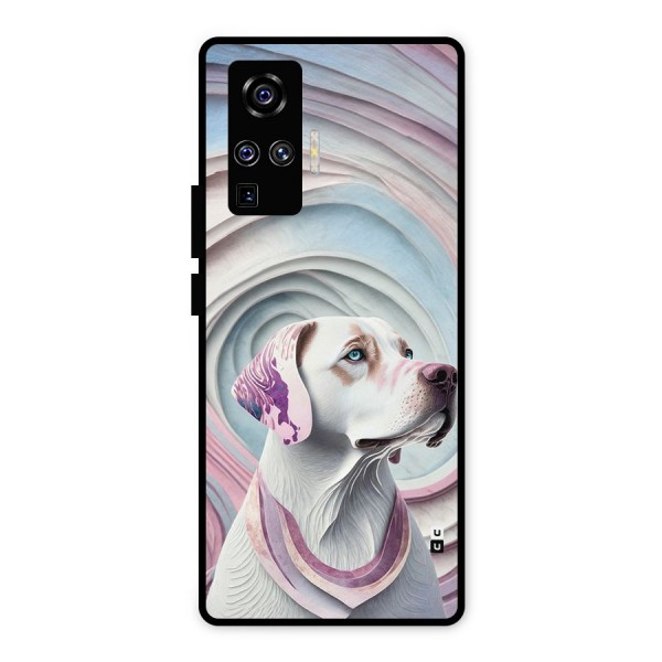 Eye Dog illustration Metal Back Case for Vivo X50 Pro