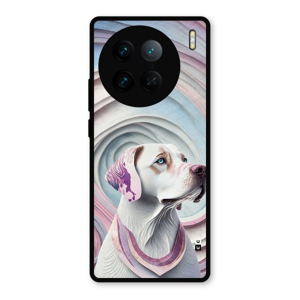 Eye Dog illustration Metal Back Case for Vivo X90 Pro