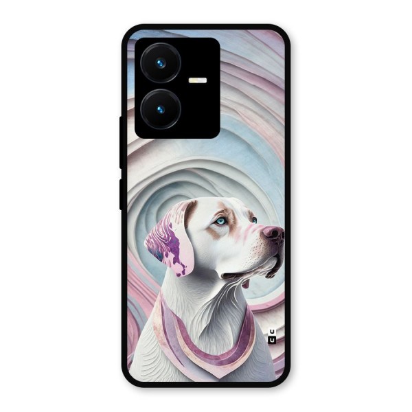 Eye Dog illustration Metal Back Case for Vivo Y22s