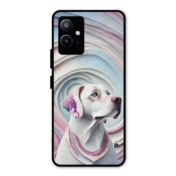 Eye Dog illustration Metal Back Case for Vivo Y75 5G