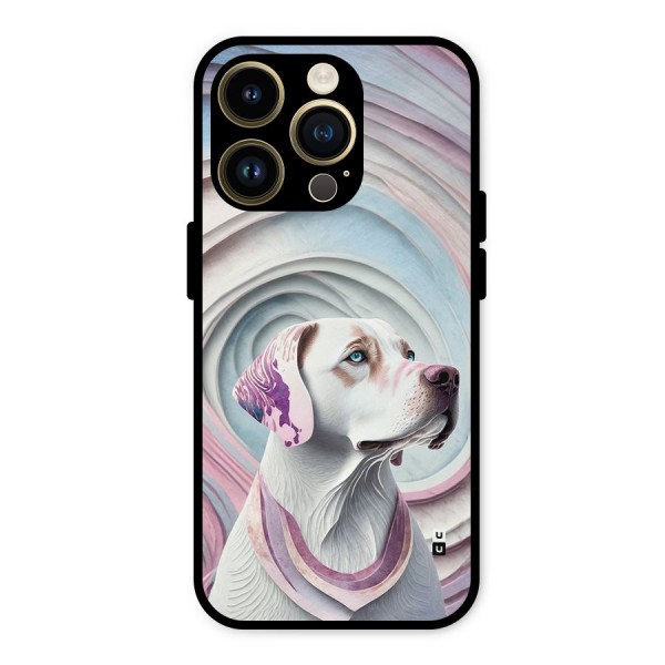 Eye Dog illustration Metal Back Case for iPhone 14 Pro