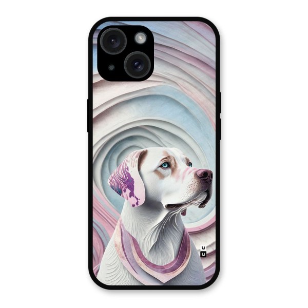 Eye Dog illustration Metal Back Case for iPhone 15