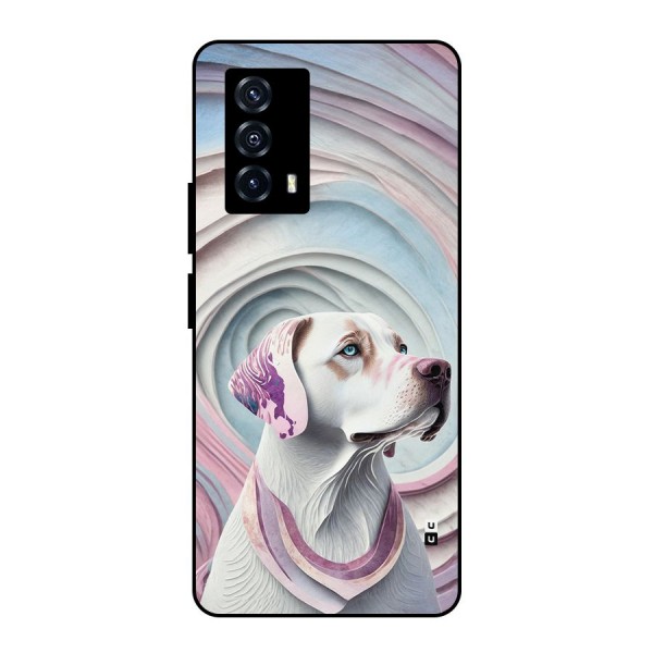 Eye Dog illustration Metal Back Case for iQOO Z5