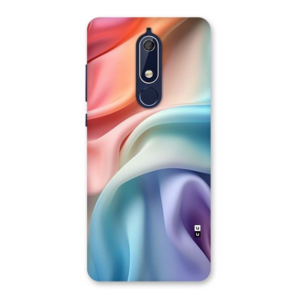 Fabric Pastel Back Case for Nokia 5.1