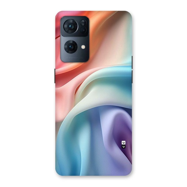 Fabric Pastel Back Case for Oppo Reno7 Pro 5G