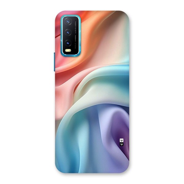 Fabric Pastel Back Case for Vivo Y12s