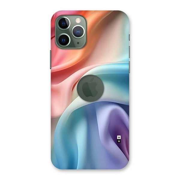 Fabric Pastel Back Case for iPhone 11 Pro Logo Cut