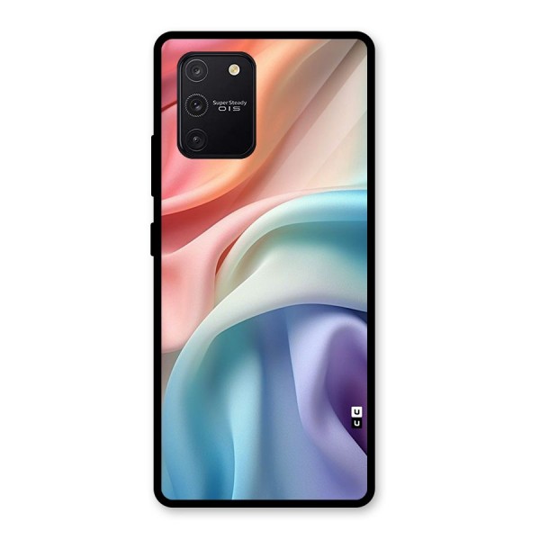 Fabric Pastel Glass Back Case for Galaxy S10 Lite