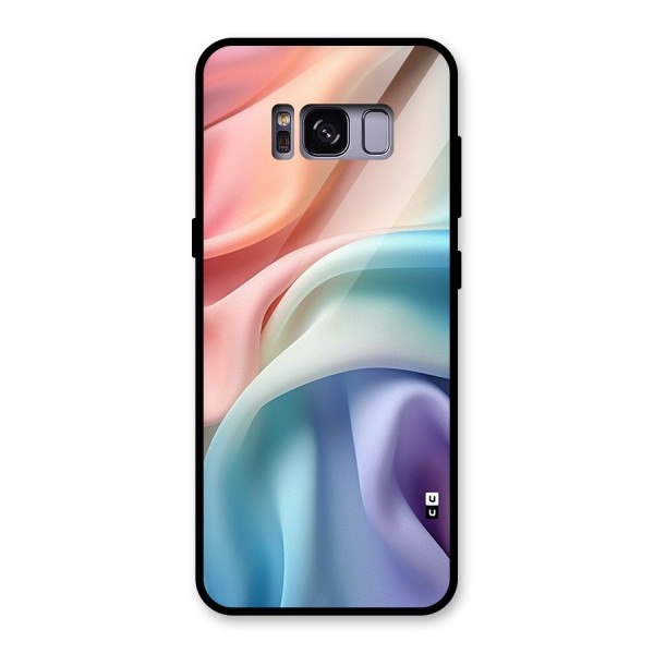 Fabric Pastel Glass Back Case for Galaxy S8