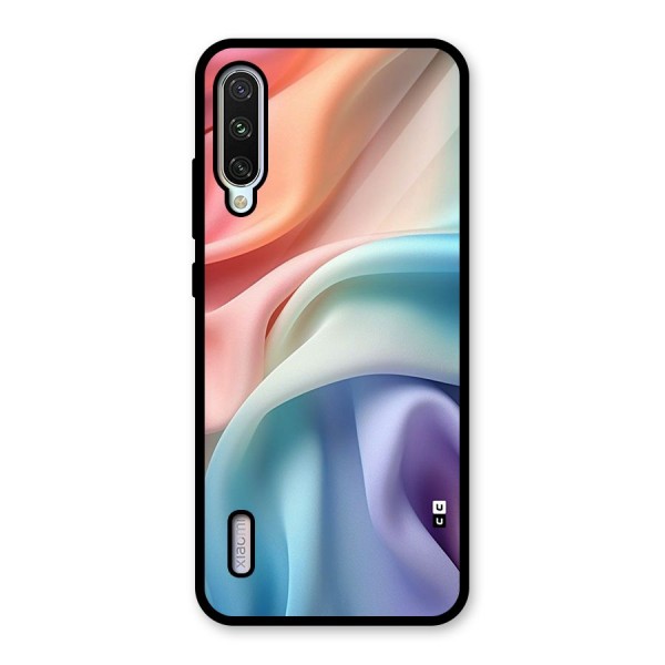 Fabric Pastel Glass Back Case for Mi A3