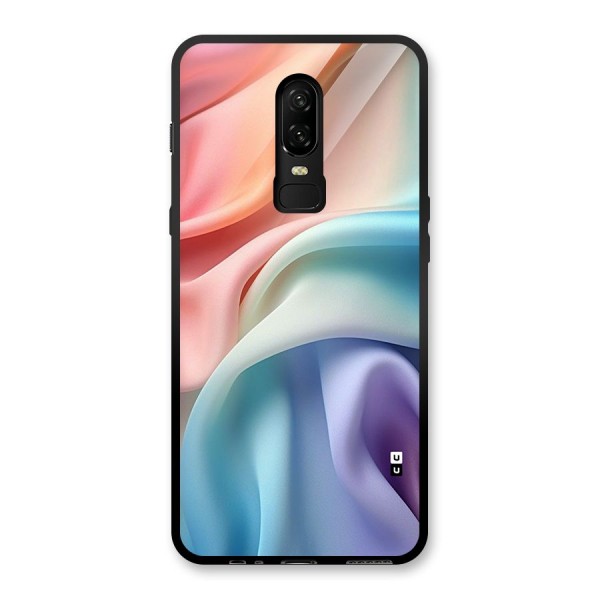 Fabric Pastel Glass Back Case for OnePlus 6
