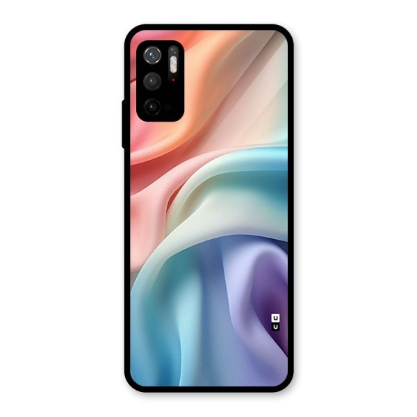 Fabric Pastel Glass Back Case for Poco M3 Pro 5G