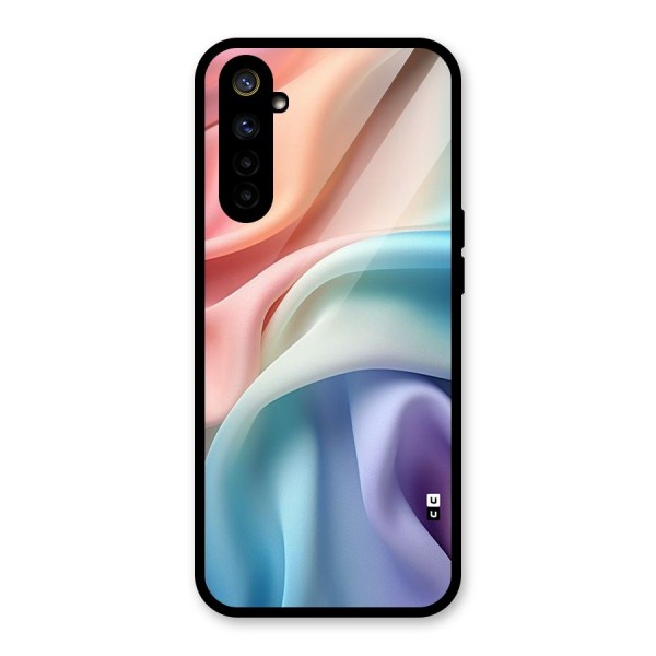 Fabric Pastel Glass Back Case for Realme 6