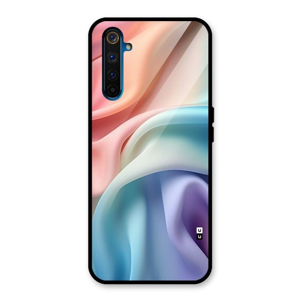 Fabric Pastel Glass Back Case for Realme 6 Pro