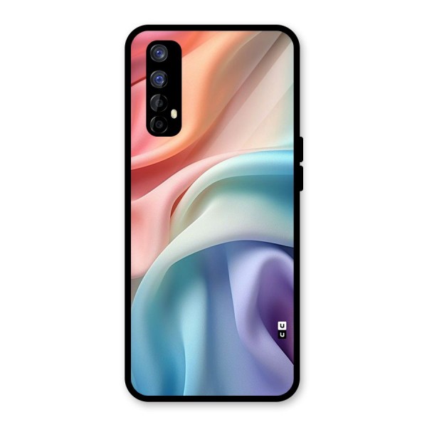 Fabric Pastel Glass Back Case for Realme 7