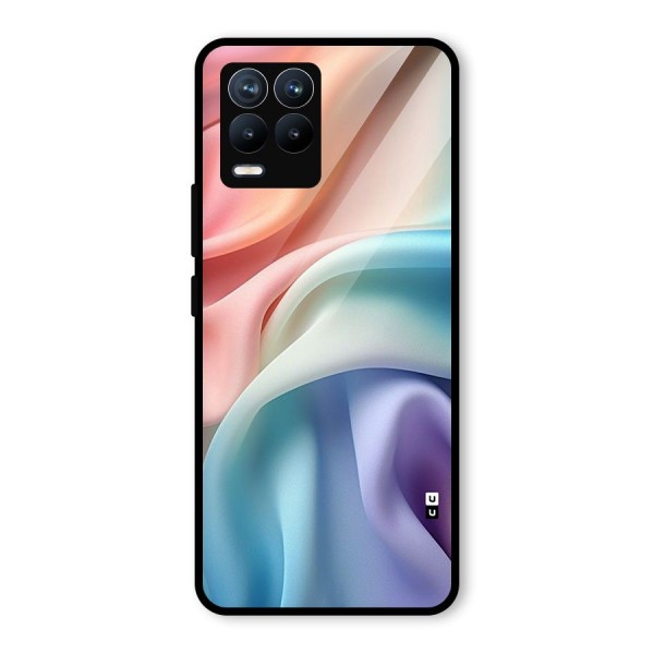 Fabric Pastel Glass Back Case for Realme 8