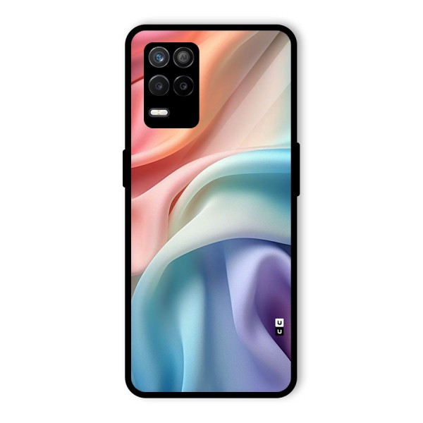 Fabric Pastel Glass Back Case for Realme 8s 5G
