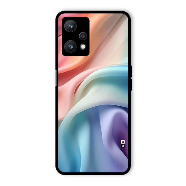 Fabric Pastel Glass Back Case for Realme 9 Pro 5G