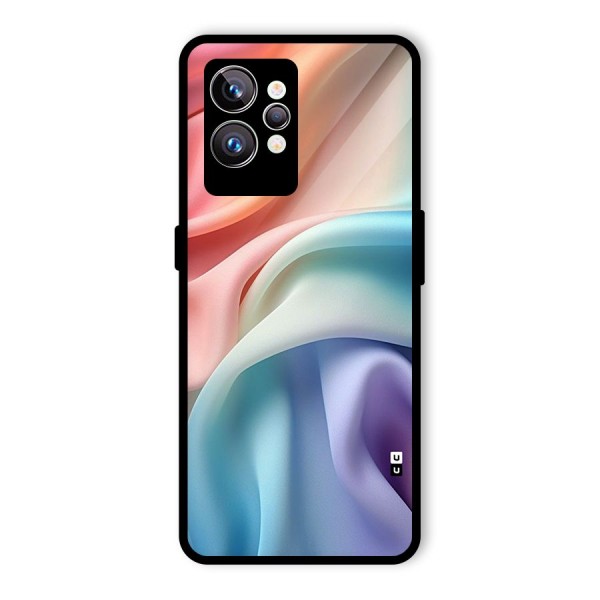 Fabric Pastel Glass Back Case for Realme GT2 Pro