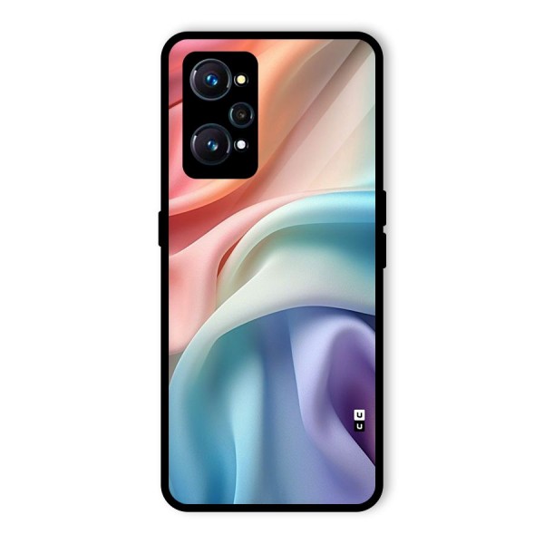 Fabric Pastel Glass Back Case for Realme GT 2