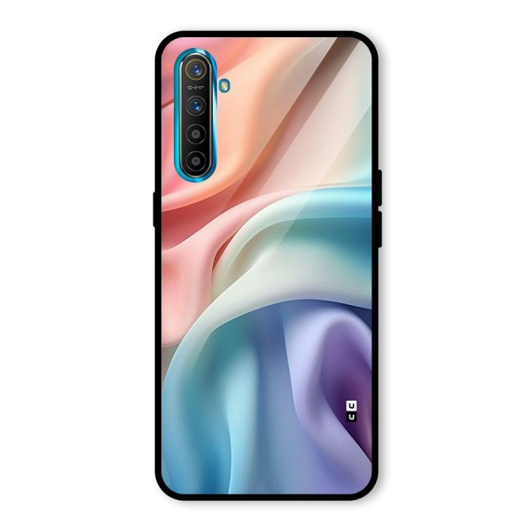 Fabric Pastel Glass Back Case for Realme X2