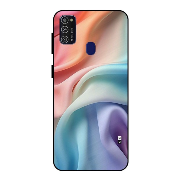 Fabric Pastel Metal Back Case for Galaxy M30s