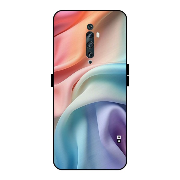 Fabric Pastel Metal Back Case for Oppo Reno2 F