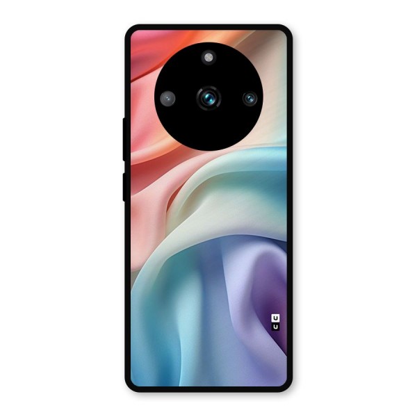 Fabric Pastel Metal Back Case for Realme 11 Pro