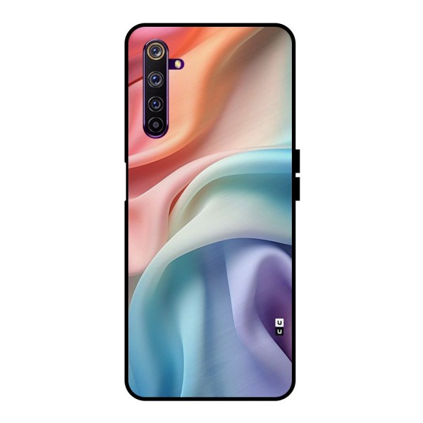 Fabric Pastel Metal Back Case for Realme 6 Pro